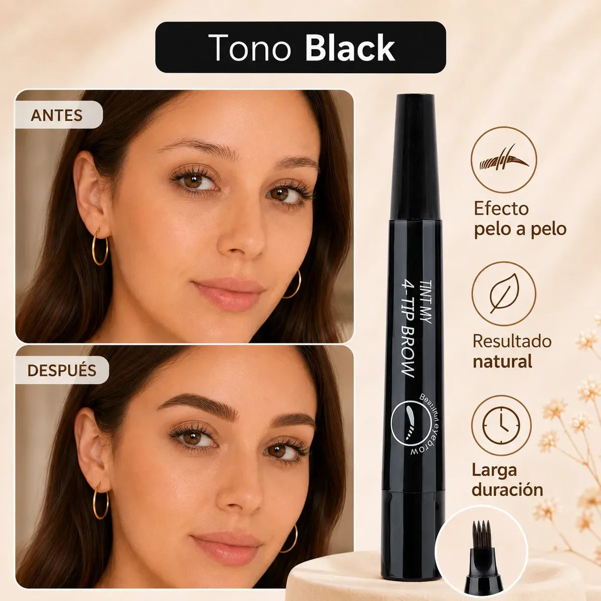 Microblading - Delineador de Cejas 4 Puntas – Tinta Sem