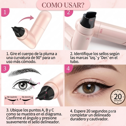 CatEyes - Sello Delineador de Ojos de Gato - 2 en 1