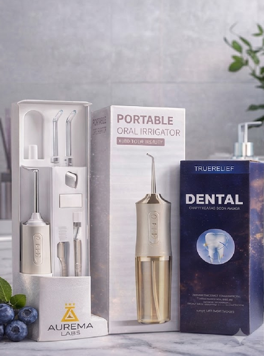 AquaShield Pro - Irrigador Bucal + Armadura Dental